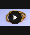 BR1240-2.4 Trendy Kemp Work Leaf Pattern Gold Forming Bangles For Ladies BR1240-2.4 Trendy Kemp Work Leaf Pattern Gold Forming Bangles For Ladies