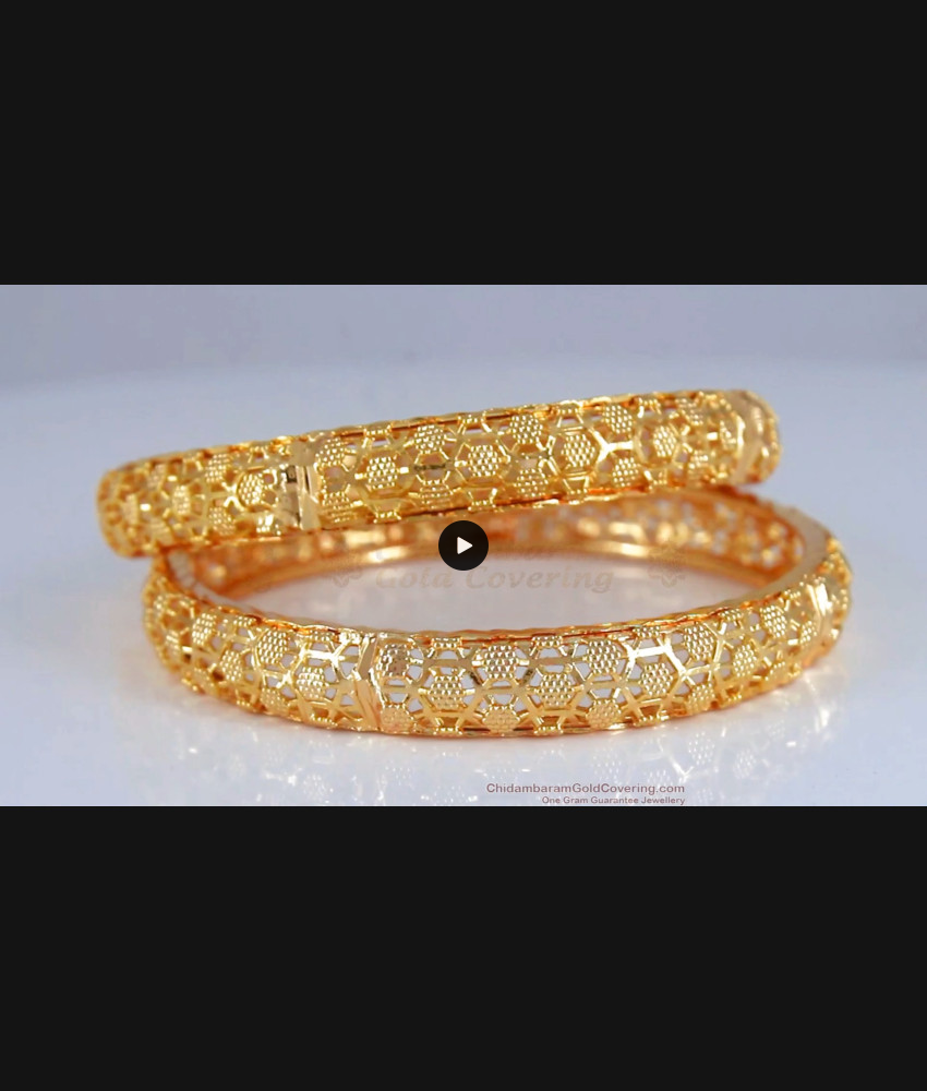 BR1386-2.8 Luxury Design Attractive Set of Two Designer Bangles For Functions