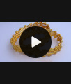 BR1404-2.10 Size Grand Gold Inspired Traditional Semiya Design Kada Bangle Online