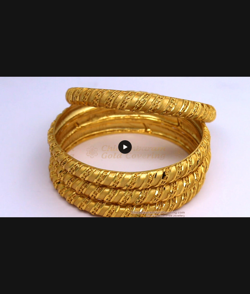 BR1444-2.8 Set Of Four Gold Bangles Traditional Plain Twist Model Real Gold Forming Collection BR1444-2.8 Set Of Four Gold Bangles Traditional Plain Twist Model Real Gold Forming Collection