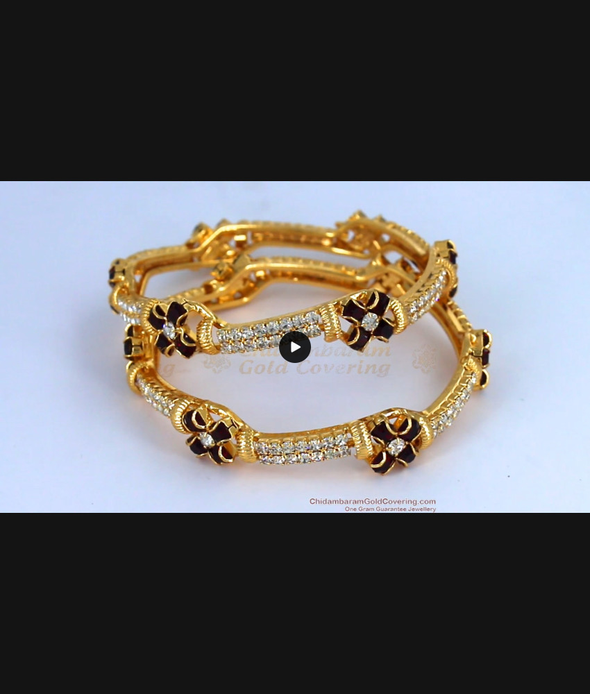 BR1476-2.4 Gold Plated Stone Bangles Design Bridal Wear For Marriage BR1476-2.4 Gold Plated Stone Bangles Design Bridal Wear For Marriage