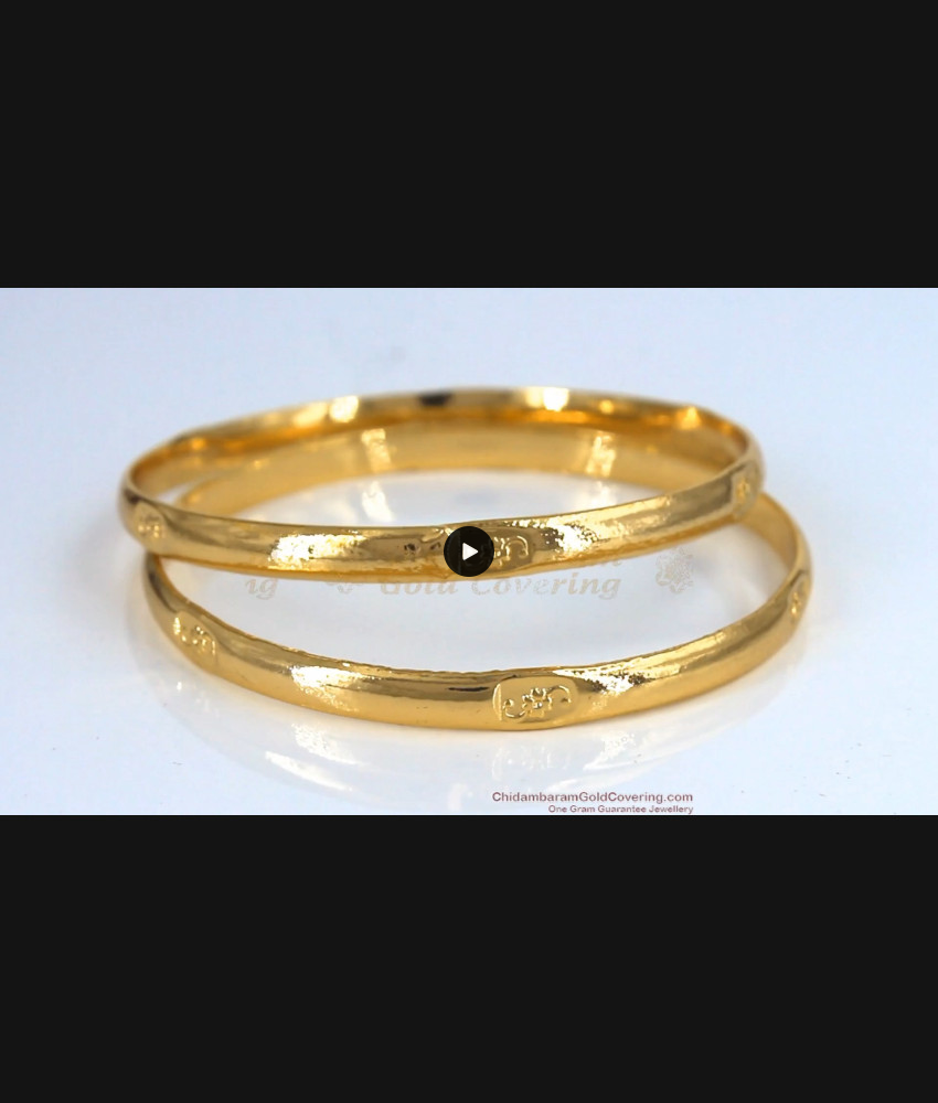 BR1507-2.4 Original Plain Traditional Impon Long Life Daily Wear Gold Bangle Collections BR1507-2.4 Original Plain Traditional Impon Long Life Daily Wear Gold Bangle Collections