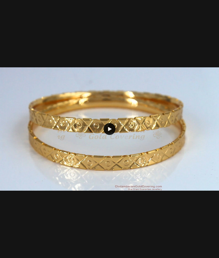 BR1514-2.6 Thick Daily Wear Original Impon Gold Bangle Collections From Chidambaram Gold Covering BR1514-2.6 Thick Daily Wear Original Impon Gold Bangle Collections From Chidambaram Gold Covering