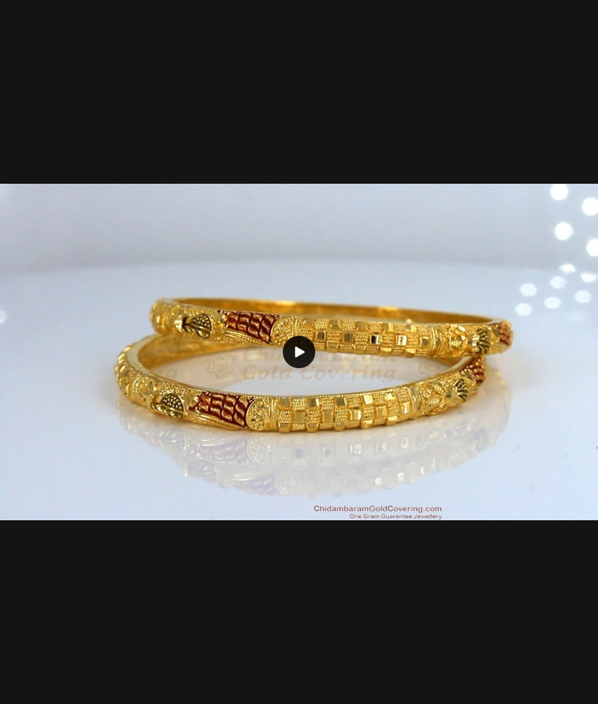 BR1536-2.4 New Arrival Real Gold Bangle Designs For Bridal Wear BR1536-2.4 New Arrival Real Gold Bangle Designs For Bridal Wear