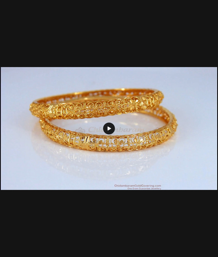BR1570-2.6 New Pattern One Gram Gold Bangles For Daily Wear BR1570-2.6 New Pattern One Gram Gold Bangles For Daily Wear