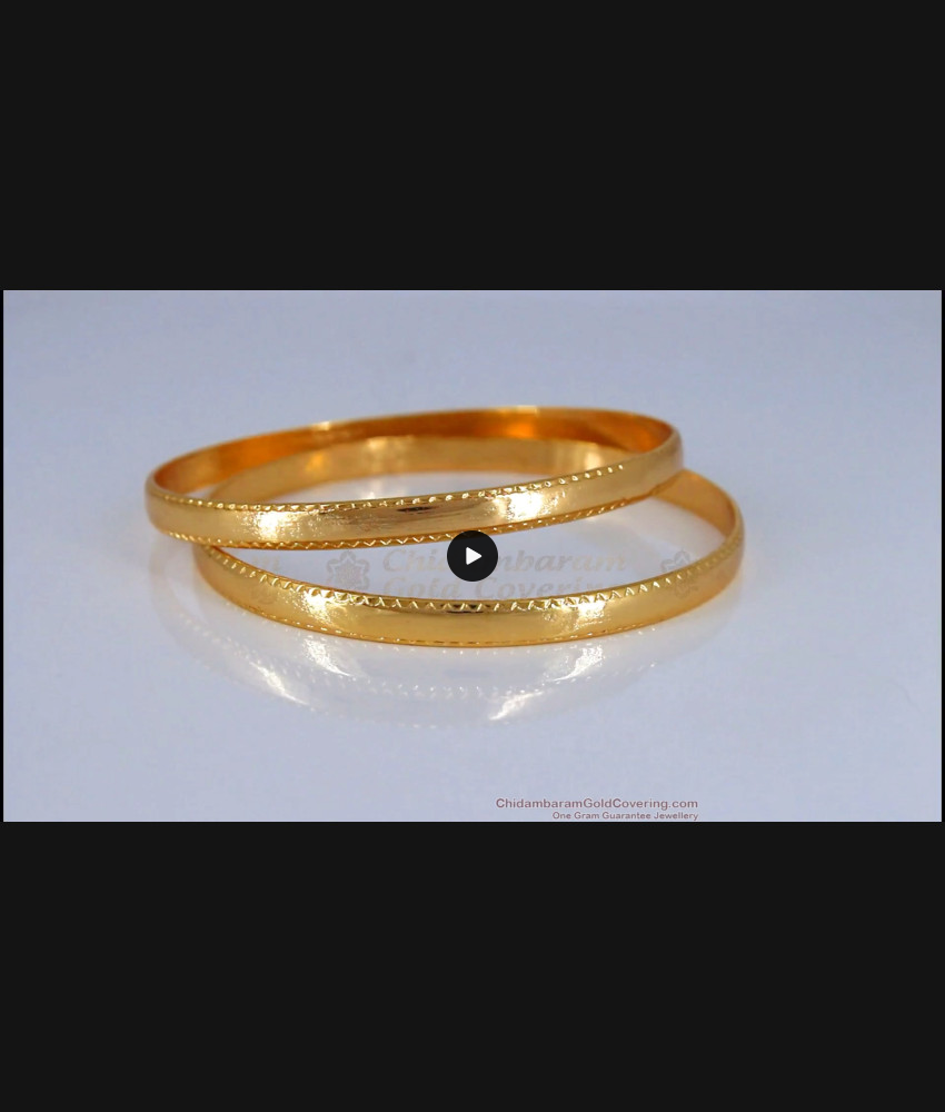 BR1577-2.10 Simple And Stylish Gold Impon Bangles For Daily Wear