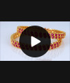 BR1601-2.4 Gorgeous Full Ruby Stone Gold Bangles Bridal Wear