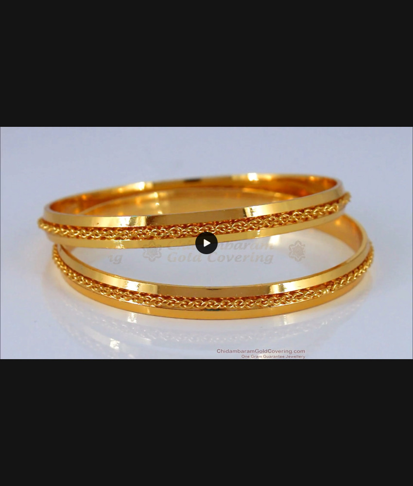BR1605-2.8 One Gram Gold Plated Bangles For Daily Use BR1605-2.8 One Gram Gold Plated Bangles For Daily Use