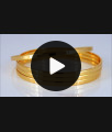 BR1609-2.4 Simple Plain Gold Plated Set Of Four Bangles For Daily Wear BR1609-2.4 Simple Plain Gold Plated Set Of Four Bangles For Daily Wear
