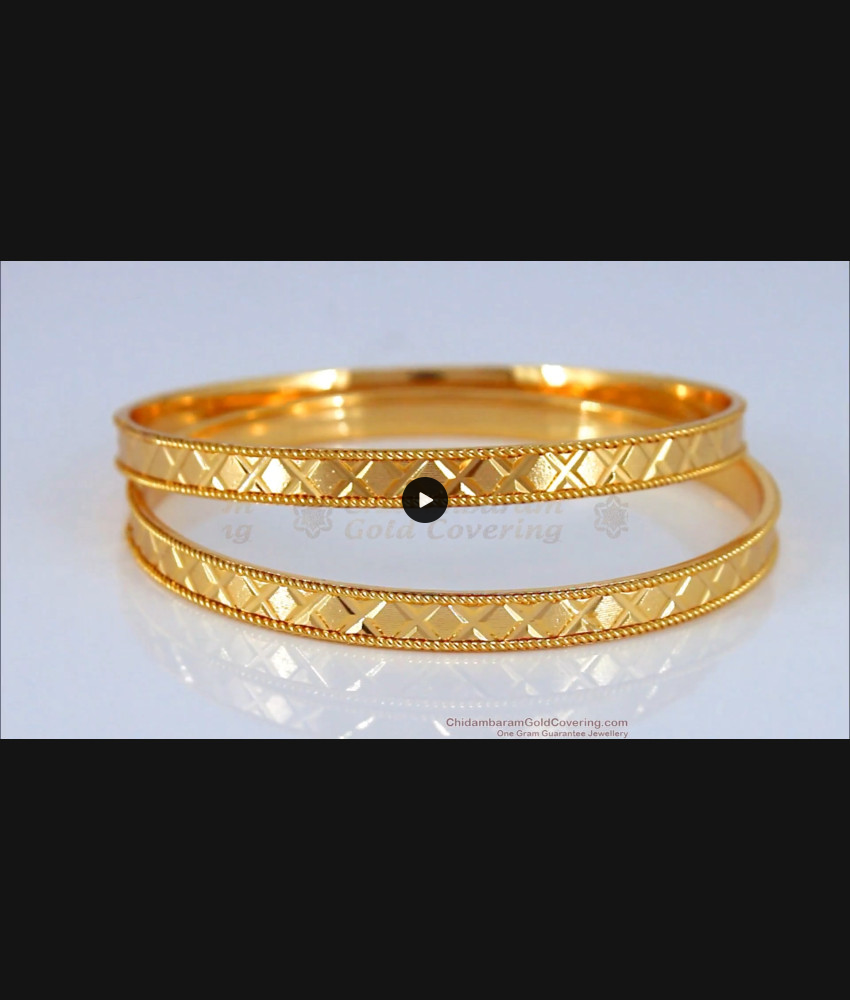 BR1613-2.6 Simple Wear Gold Plated Bangles Design Collections BR1613-2.6 Simple Wear Gold Plated Bangles Design Collections