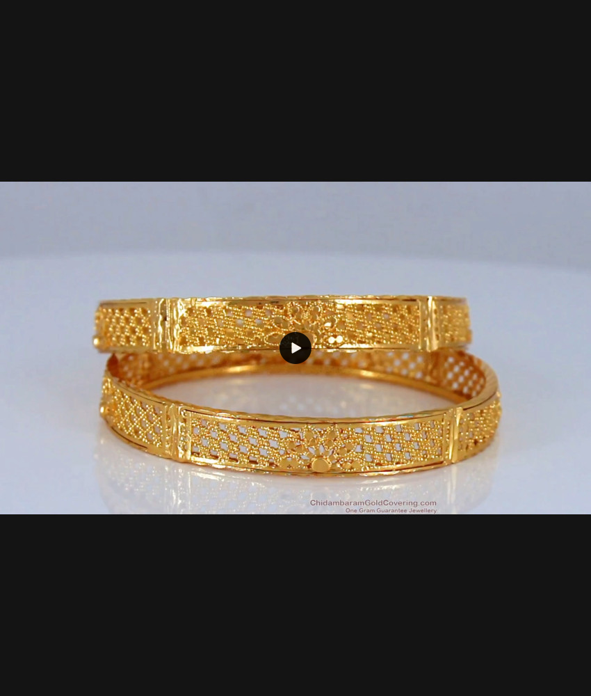 BR1634-2.6 Pretty Gold Plated Bangles For Womens Collections BR1634-2.6 Pretty Gold Plated Bangles For Womens Collections