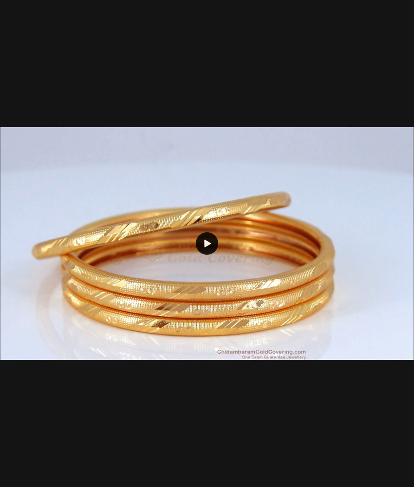 BR1636-2.6 Daily Wear Gold Bangles Set Of Four Womens Collection BR1636-2.6 Daily Wear Gold Bangles Set Of Four Womens Collection