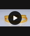 BR1667-2.10 One Gram Gold Bangles From Chidambaram Gold Covering