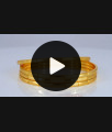 BR1674-2.8 Set of Four One Gram Gold Bangles For Daily Wear Collection BR1674-2.8 Set of Four One Gram Gold Bangles For Daily Wear Collection