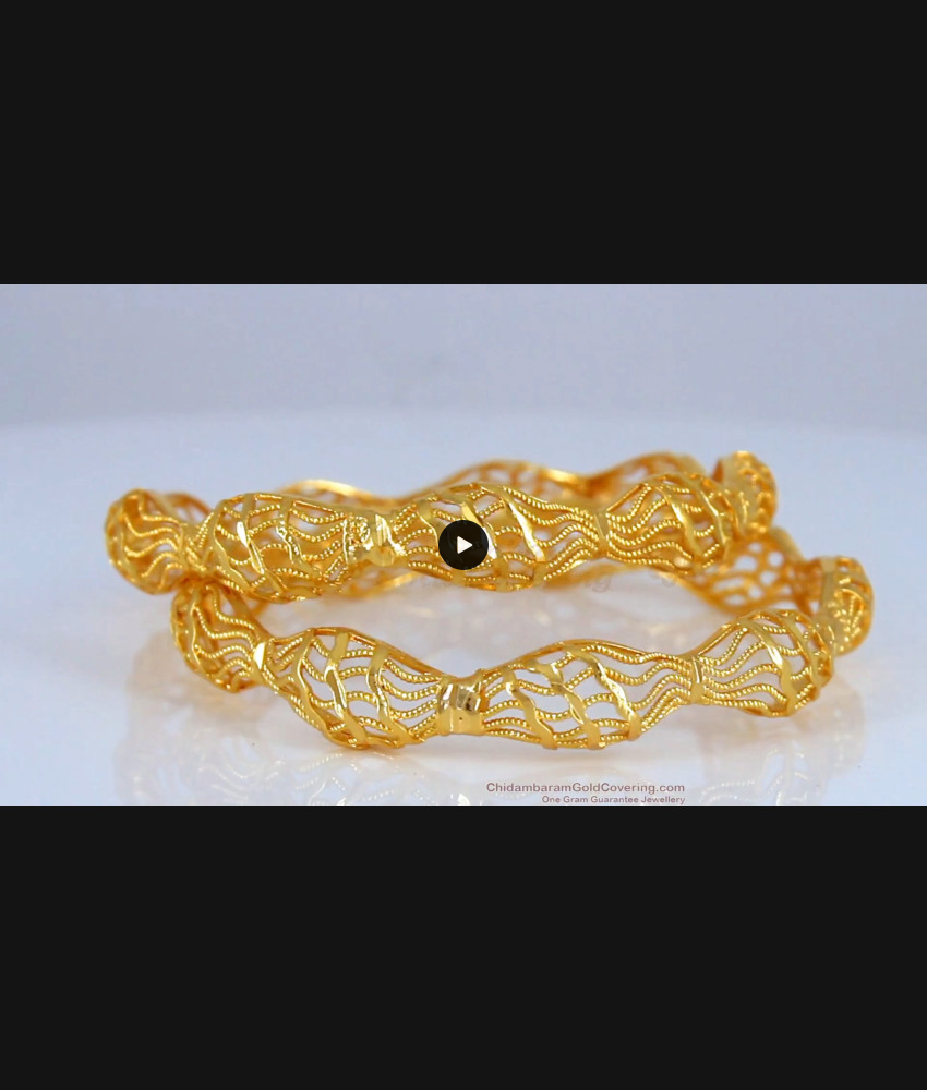 BR1679-2.10 Latest Design One Gram Gold Bangles For Daily Wear Collection BR1679-2.10 Latest Design One Gram Gold Bangles For Daily Wear Collection