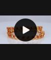 BR1681-2.8 Attractive Heart Design Ruby Stone Gold Plated Bangle BR1681-2.8 Attractive Heart Design Ruby Stone Gold Plated Bangle