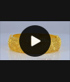 BR1701-2.6 Forming  Screw Type Gold Kada Bangles Bridal Wear