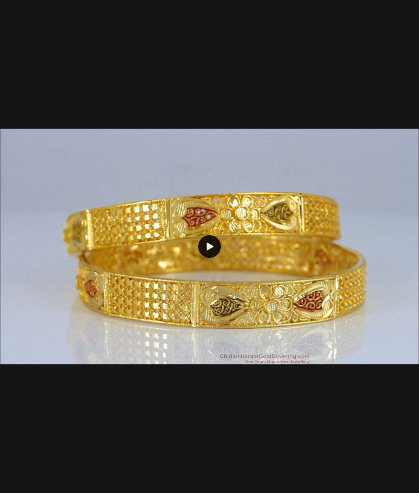 BR1704-2.4 New Arrival Enamel Gold Forming Bangles For Bridal Wear BR1704-2.4 New Arrival Enamel Gold Forming Bangles For Bridal Wear