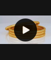 BR1713-2.6 Sleek Design Rounded Set of Four Gold Bangles BR1713-2.6 Sleek Design Rounded Set of Four Gold Bangles