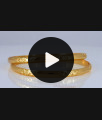 BR1720-2.4 Flower Design Impon Gold Bangle Design Daily Wear BR1720-2.4 Flower Design Impon Gold Bangle Design Daily Wear