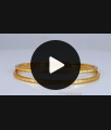 BR1728-2.10 Pure Impon Gold Thin Bangles Models Daily Wear