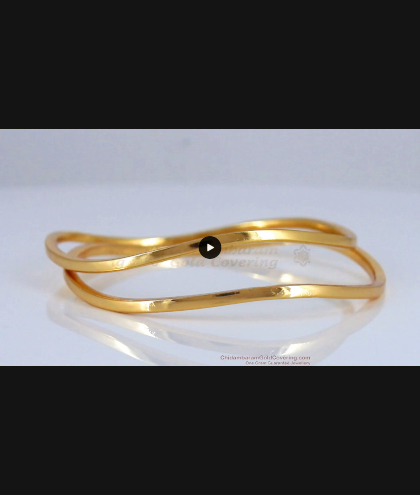 BR1738-2.6 New S Wave Designs Original Impon Gold Bangles BR1738-2.6 New S Wave Designs Original Impon Gold Bangles