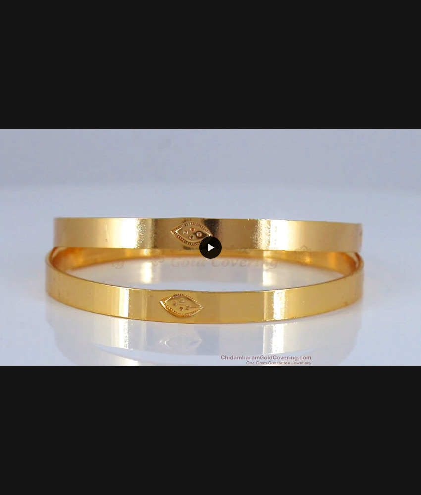 BR1740-2.4 Pure Impon Plain Gold Bangles Designs Daily Wear BR1740-2.4 Pure Impon Plain Gold Bangles Designs Daily Wear