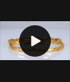 BR1743-2.4 Original Impon Wave Design Gold Bangle Traditional Wear BR1743-2.4 Original Impon Wave Design Gold Bangle Traditional Wear