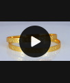 BR1785-2.10 Simple Heart Plain Design Gold Bangle Daily Wear BR1785-2.10 Simple Heart Plain Design Gold Bangle Daily Wear