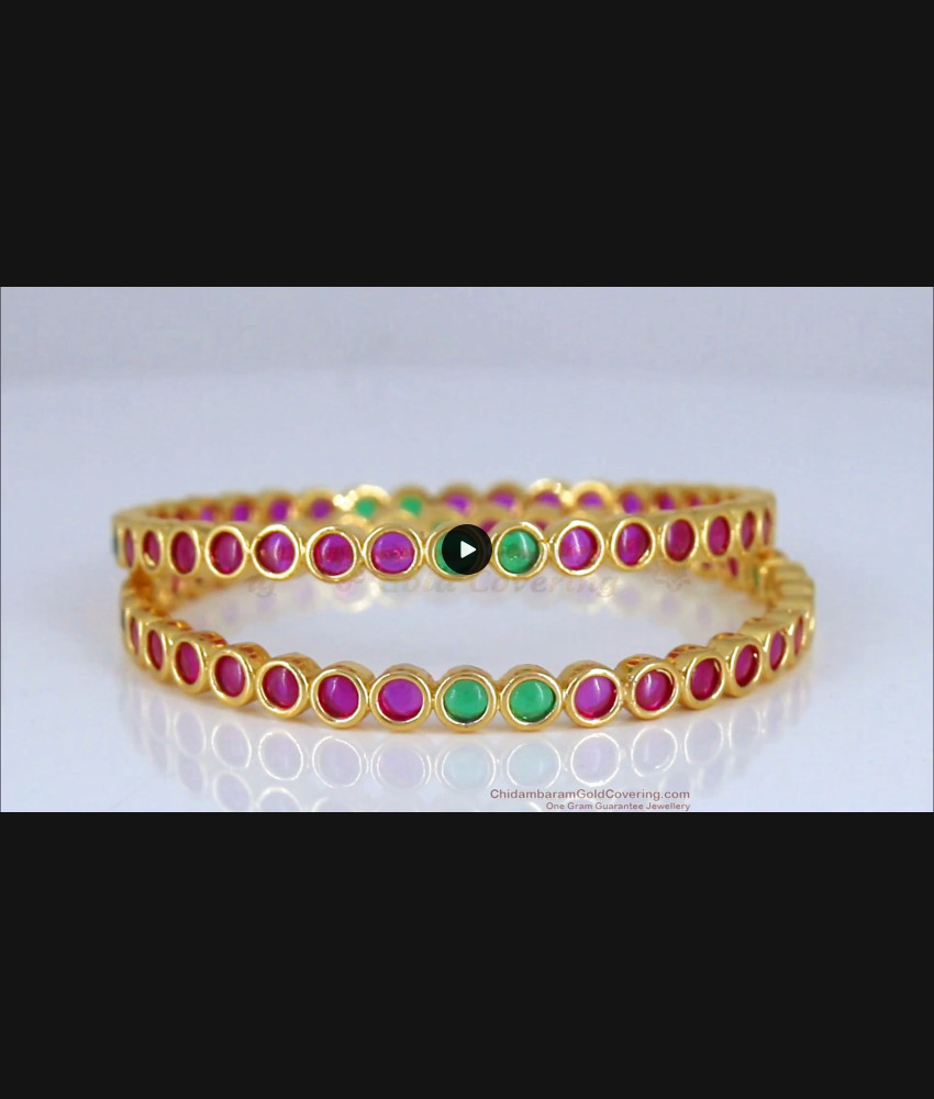 BR1789-2.8 Premium Kemp Stone Gold Bangle Fashion Collections