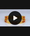 BR1790-2.4 Modern Ruby Stone Bangle Design One Gram Gold Jewelry