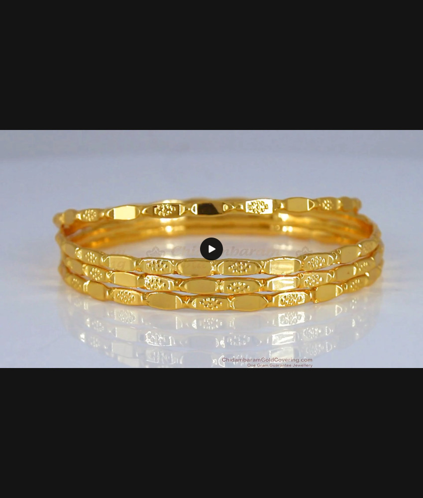 BR1817-2.4 Thin Gold Bangle Design Daily Wear Set OF Four BR1817-2.4 Thin Gold Bangle Design Daily Wear Set OF Four