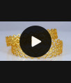 BR1824-2.10 Broad Zig Zag Gold Neli Bangles South Indian Jewelry BR1824-2.10 Broad Zig Zag Gold Neli Bangles South Indian Jewelry