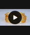 BR1845-2.6 Set Of Four Curved Gold Bangles Office Wear 