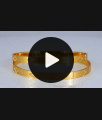 BR1856-2.6 Size One Gram Gold Bangle Laser Etched Traditional Design BR1856-2.6 Size One Gram Gold Bangle Laser Etched Traditional Design