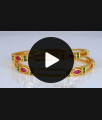 BR1863-2.10 Size Trendy Ruby Emerald Stone Real Gold Tone Bangles Buy Online BR1863-2.10 Size Trendy Ruby Emerald Stone Real Gold Tone Bangles Buy Online