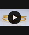 BR1884-2.4 Size Half Ball Full Ruby Stone Gold Bangles Shop Online