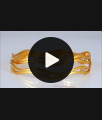 BR1887-2.10 Size White Stone Gold Plated Neli Bangle Shop Online