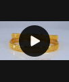 BR1893-2.10 Size New Net Pattern Gold Plated Bangles Shop Online