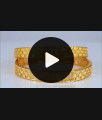 BR1899-2.8 Size Leaf Design Gold Imitation Bangles Bridal Wear BR1899-2.8 Size Leaf Design Gold Imitation Bangles Bridal Wear