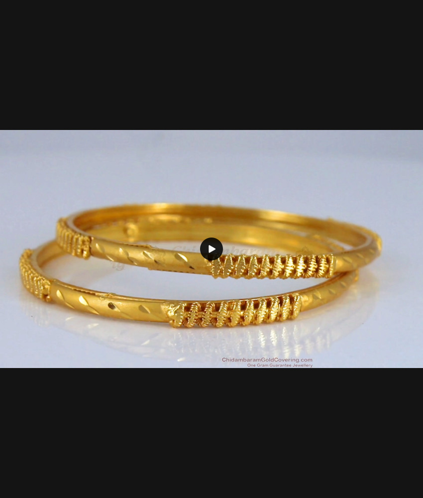 BR1903-2.6 Size Latest Calcutta Gold Forming Bangles Floral Design Bridal Wear BR1903-2.6 Size Latest Calcutta Gold Forming Bangles Floral Design Bridal Wear
