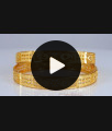 BR1927-2.4 Size Unique Designer Collection Gold Covering Bangles BR1927-2.4 Size Unique Designer Collection Gold Covering Bangles