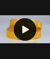 BR1928-2.8 Size Broad One Gram Gold Bangles Designer Collections