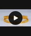BR1937-2.6 Size Stylish Gold Plated Bangles Light Weight Collections BR1937-2.6 Size Stylish Gold Plated Bangles Light Weight Collections