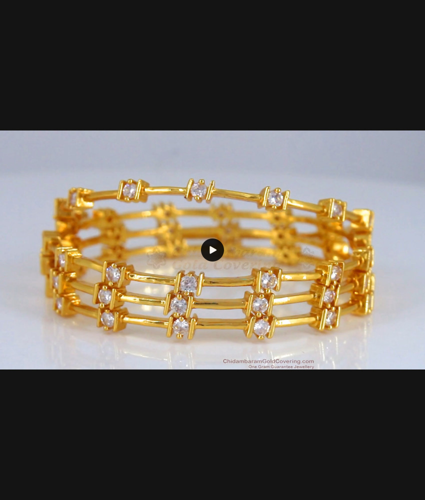 BR1939-2.4 Set Of 4 One Gram Gold Bangle South Indian Jewelry BR1939-2.4 Set Of 4 One Gram Gold Bangle South Indian Jewelry