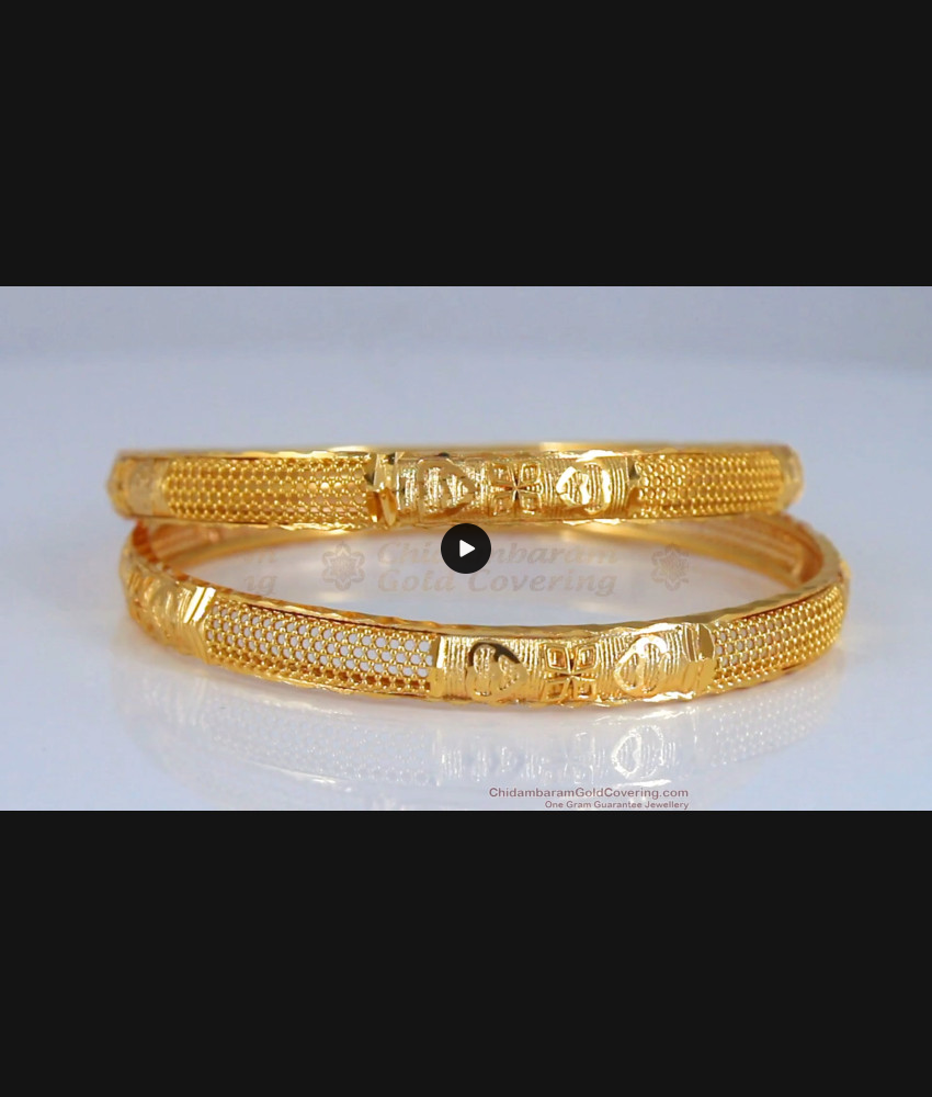 BR1958-2.4 Size One Gram Gold Bangles Collection for Daily Use BR1958-2.4 Size One Gram Gold Bangles Collection for Daily Use