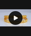 BR1961-2.4 Size Kerala Design One Gram Gold Bangles Collection Set Of Two BR1961-2.4 Size Kerala Design One Gram Gold Bangles Collection Set Of Two