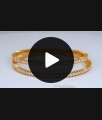 BR1968-2.4 Full White Stone Bridal Gold Bangle One Gram Gold Jewelry Collections BR1968-2.4 Full White Stone Bridal Gold Bangle One Gram Gold Jewelry Collections