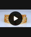 BR1977-2.8 Set of Four Kemp Stone Bangles Gold Plated Bridal Jewelry BR1977-2.8 Set of Four Kemp Stone Bangles Gold Plated Bridal Jewelry