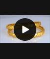 BR1987-2.6 Size Real Gold Look Bangles Plain Forming Pattern BR1987-2.6 Size Real Gold Look Bangles Plain Forming Pattern